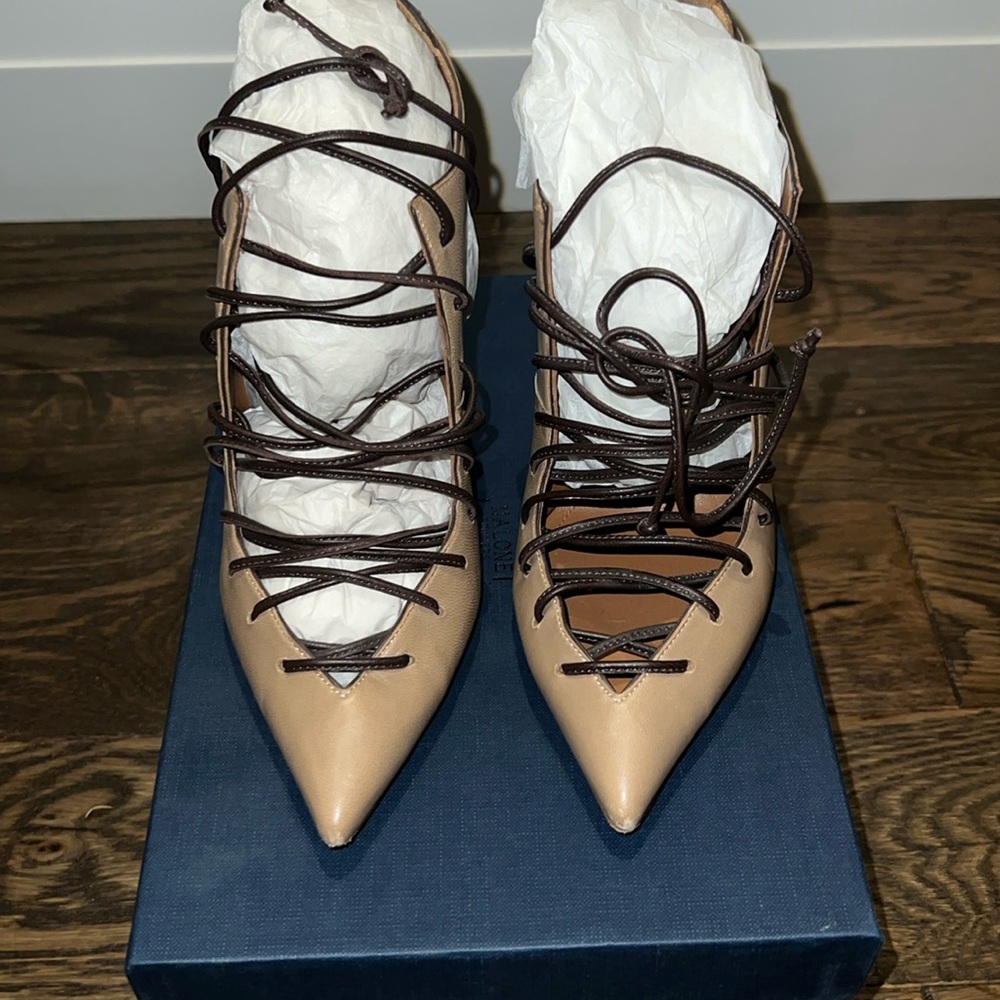 Malone Souliers MONTANA nude Napa / smoke suede